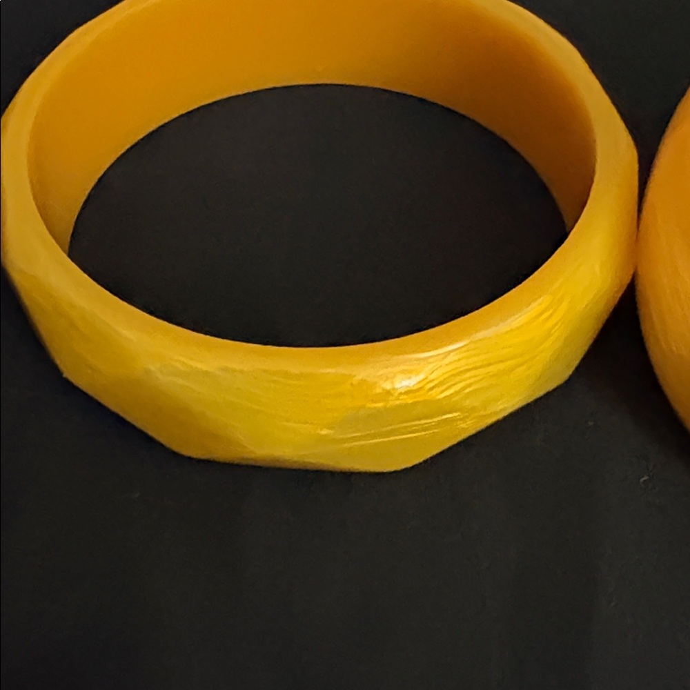 Yellow Bangle Bracelets - Picture 3 of 5
